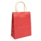 7 1/16" x 3 9/16" x 9 1/16" Red Kraft Paper Merchandise Handle Bags